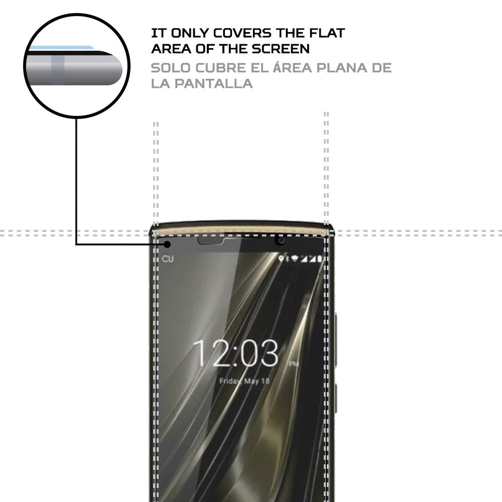 Защита экрана от ударов и царапин Противоударная совместимая с Oukitel K7 Pro |