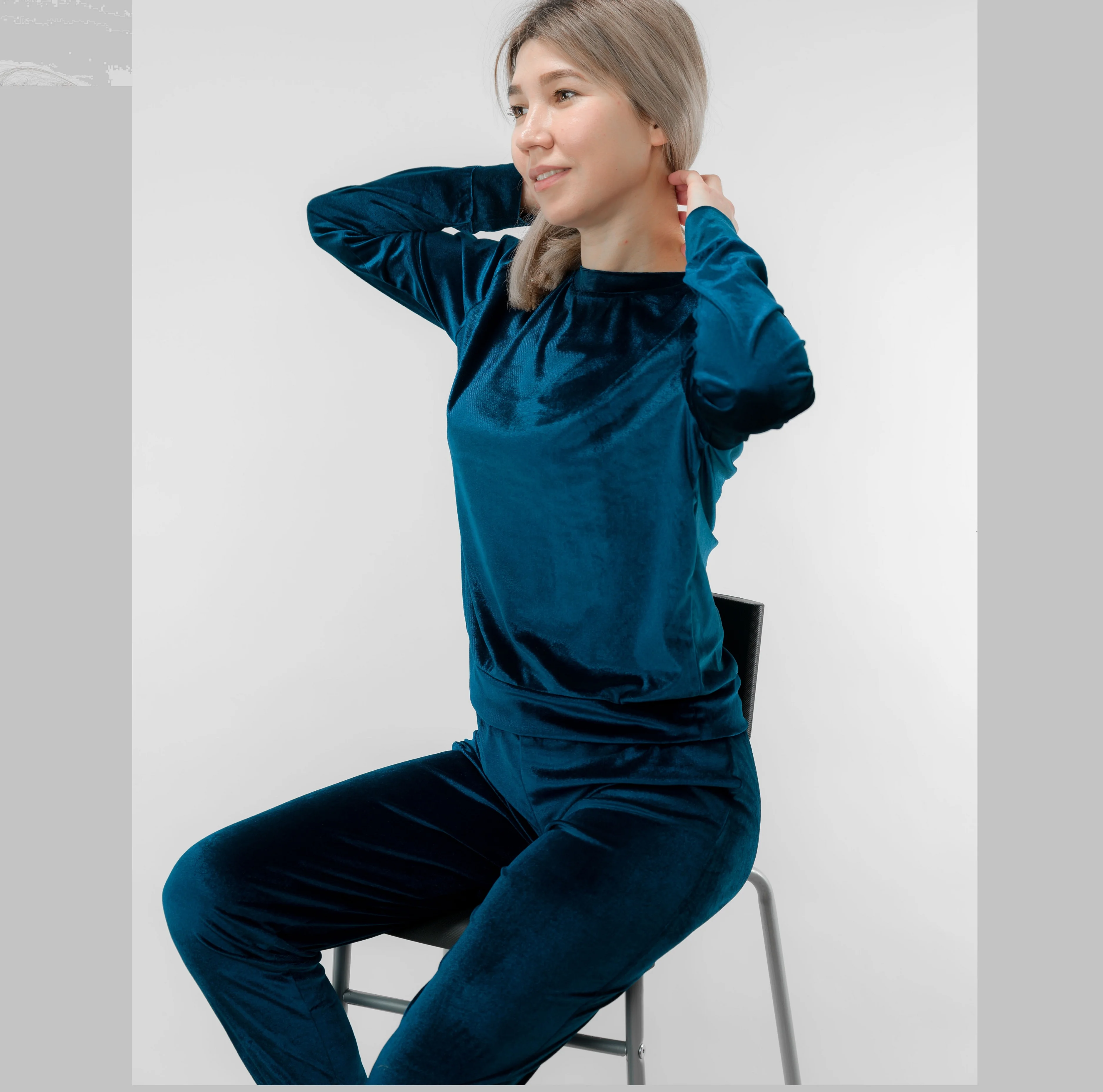  Женская пижама, женский домашний комплект, домашний костюм из бархата для дома и отдыха, домашняя одежда 