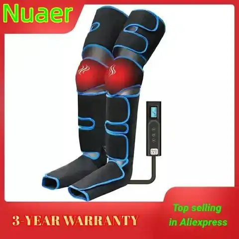 Массажер для ног с воздушным давлением на 360 ° способствует циркуляции крови, массажеру тела, расслаблению мышц, лимфатическому дренажу,Мас...