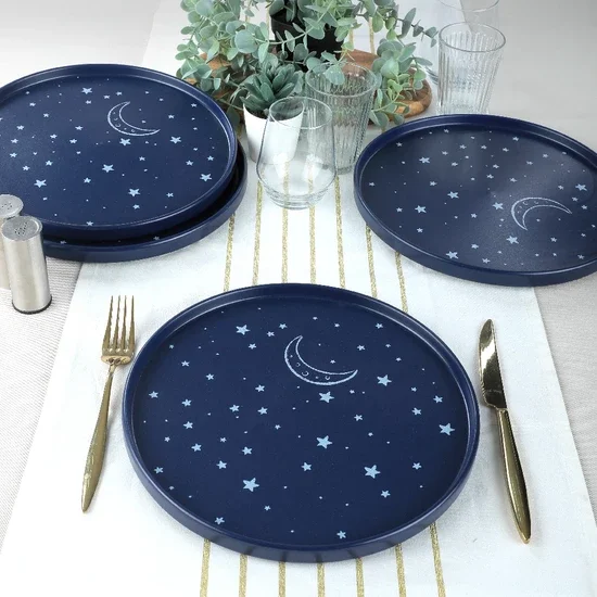 

Starry Serving Plate 27 Cm 4 Pcs Stoneware Earthenware