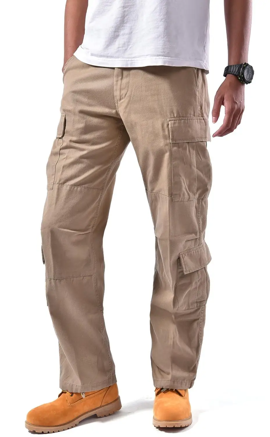 Мужская рабочая одежда повседневные прочные брюки карго с несколькими карманами