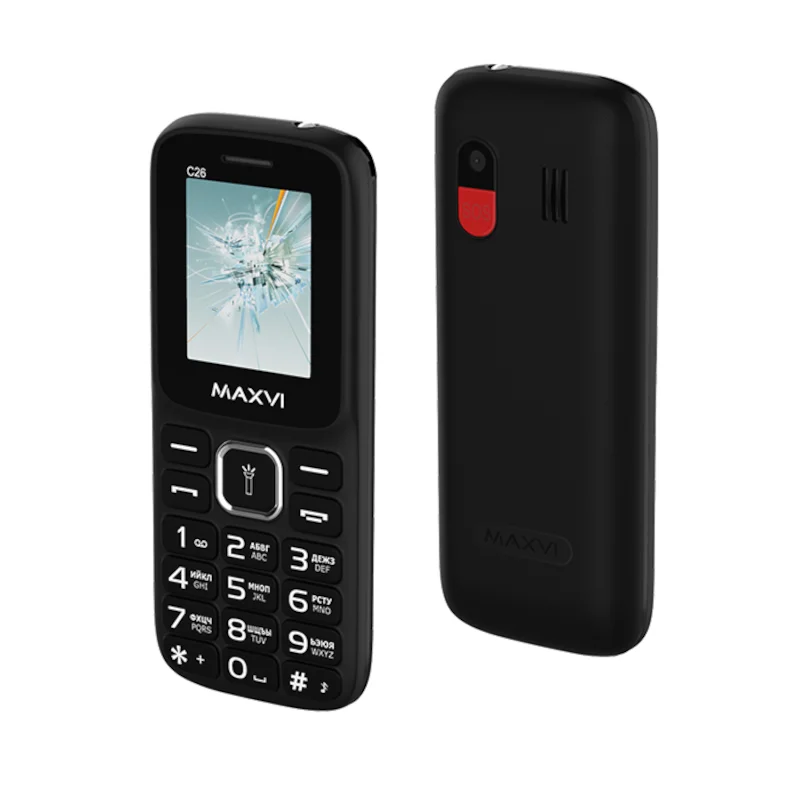Мобильный телефон Maxvi C20 black (без зарядного устройства) |