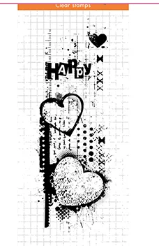 Прозрачный штамп любовь фон Сделай Сам альбом для скрапбукинга карточки