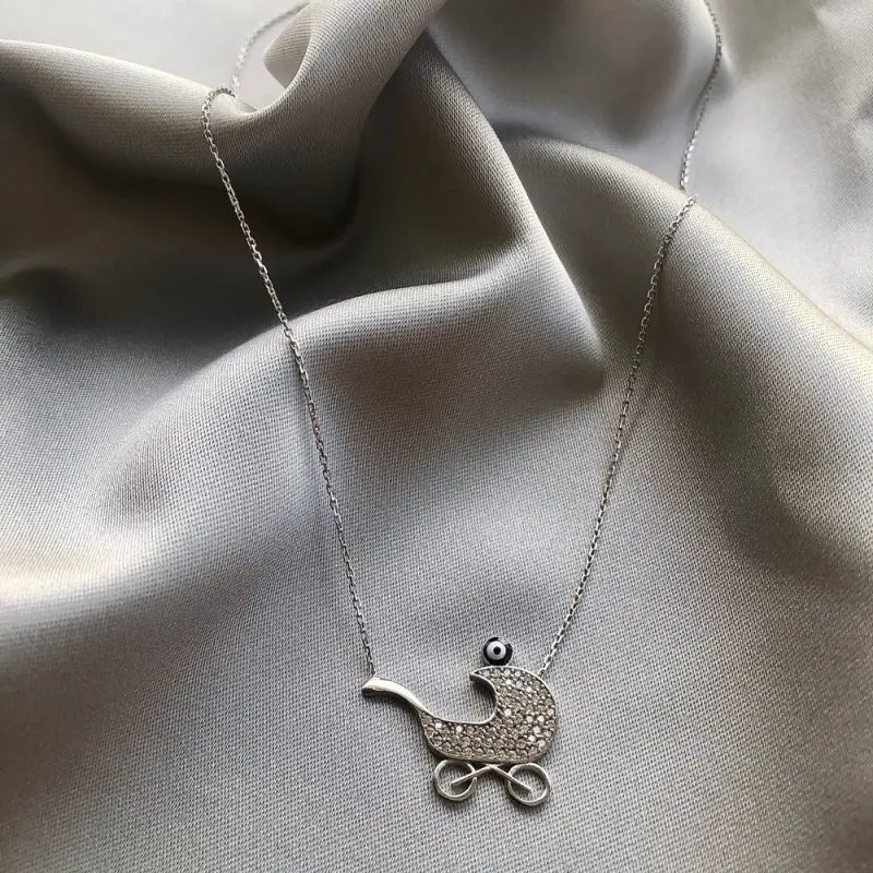

My World 925 Sterling Silver Necklace Women Girls Gift Jewelry Accessories Fashion Handmade Elegant Chain