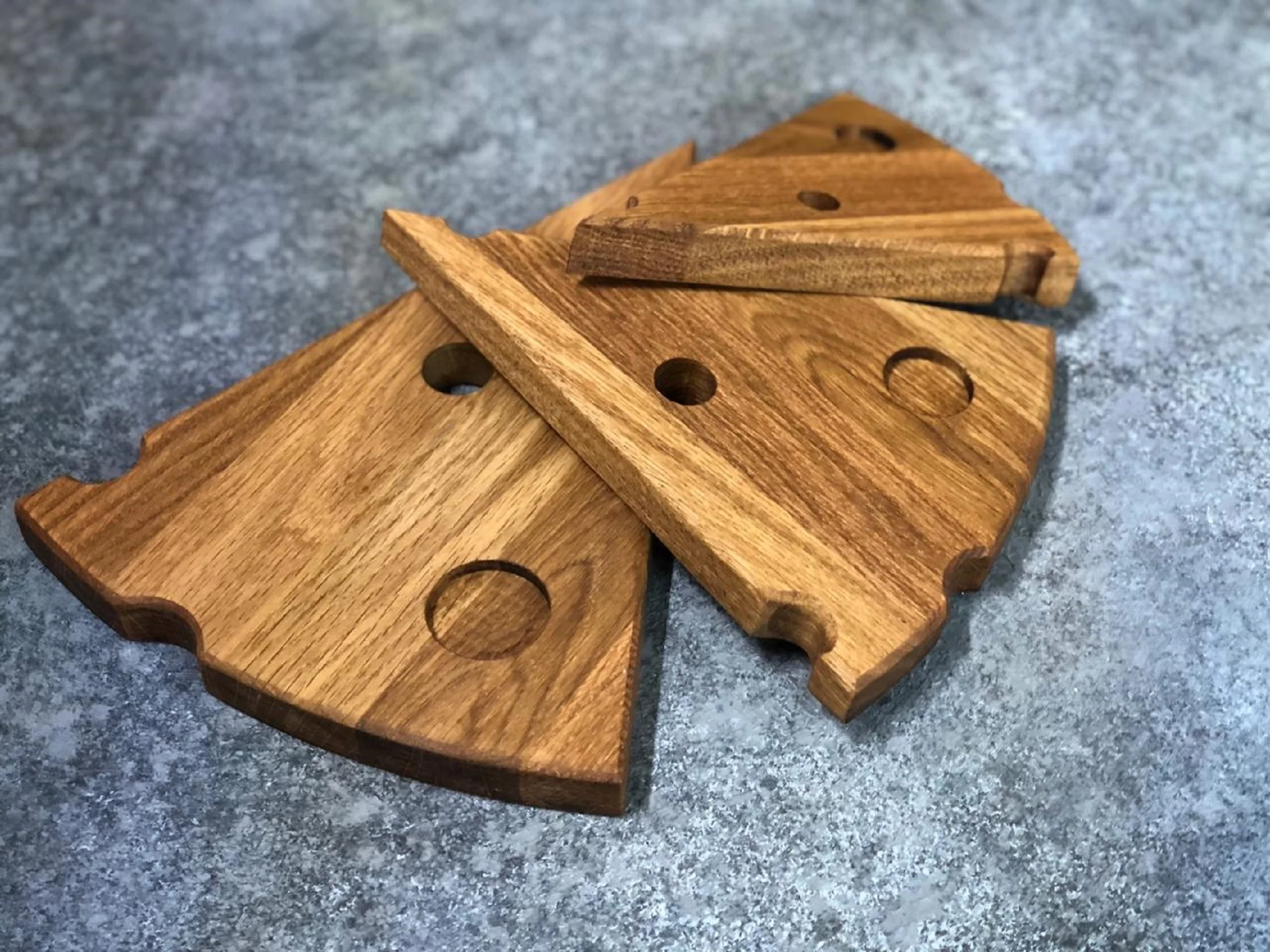 Комплект для подачи сыра &quot3 ломтика сыра&quot сервировочные доски разделочная