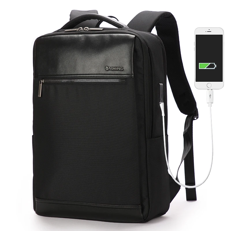 

USB Charging Laptop Backpack Men Business Trip Travel Backpack for 15.6 inch Notebook Male Mochila Waterproof Back Pack