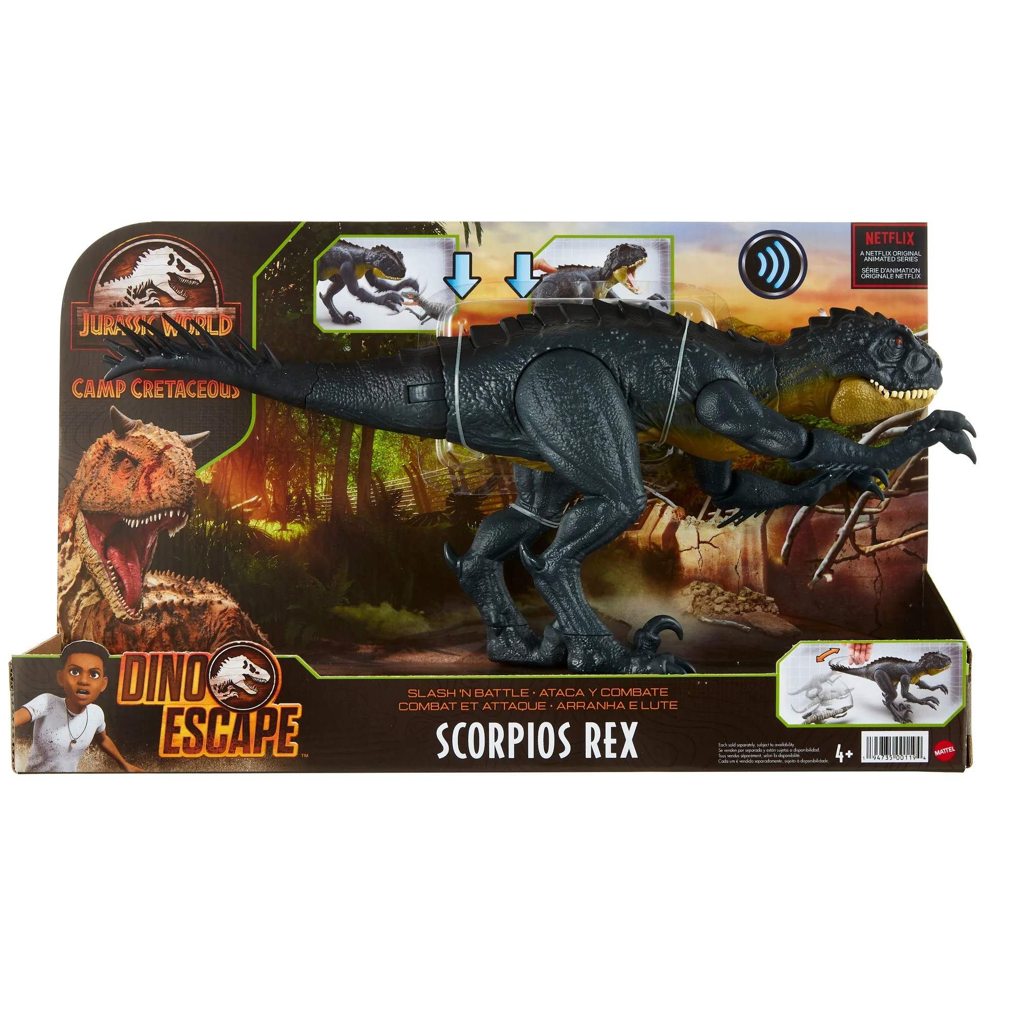 Фигурка Мир Юрского Периода Хлопающий Скорпиос Рекс HBT41 | Игрушки и хобби