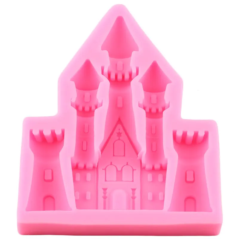 

Princess Castle Silicone Molds DIY Baby Birthday House Fondant Moulds Cake Decorating Tools Candy Chocolate Gumpaste Mould
