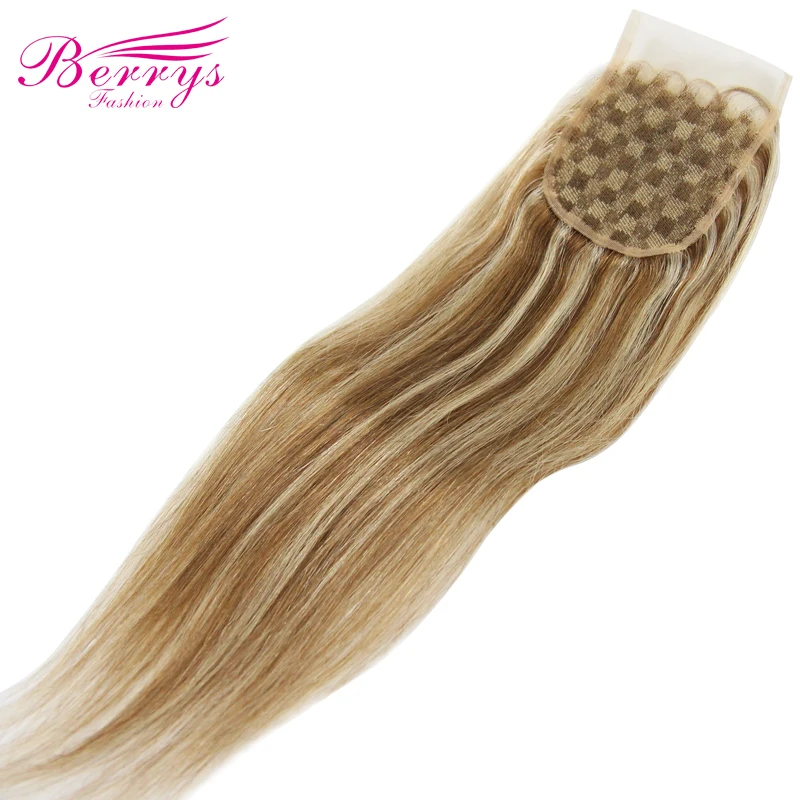 Прямой прозрачный кружевной закрытие 4X4 бесплатная часть с детскими волосами