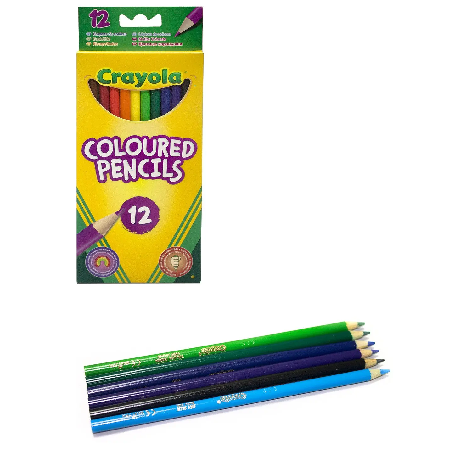 Карандаши цветные Crayola 12 шт | Канцтовары для офиса и дома