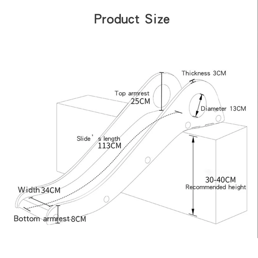 Детская горка нескользящий пластиковый портативный диван для улицы и помещения |
