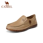 Мужские лоферы на мягкой подошве CAMEL, из натуральной воловьей кожи, без застежки, простая повседневная обувь из ПВХ, лето 2021