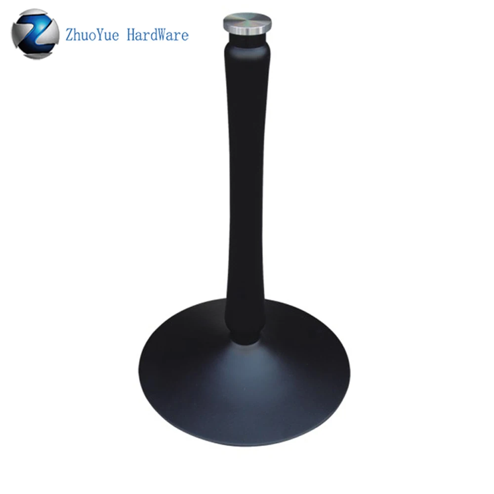 Стол круглый из черного литого алюминия для конференц зала|Мебельные ножки| |