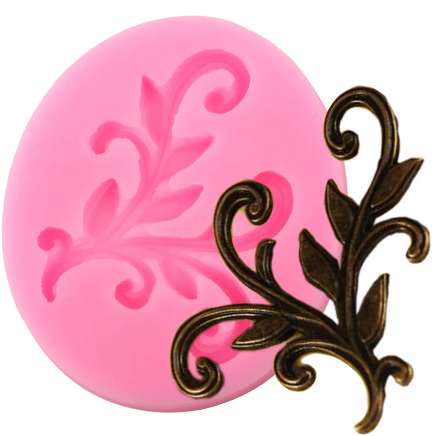 

Flower Vine Silicone Mold Cake Border Leaf Fondant Cake Decorating Tools Chocolate Gumpaste Mould Polymer Candy Clay Molds
