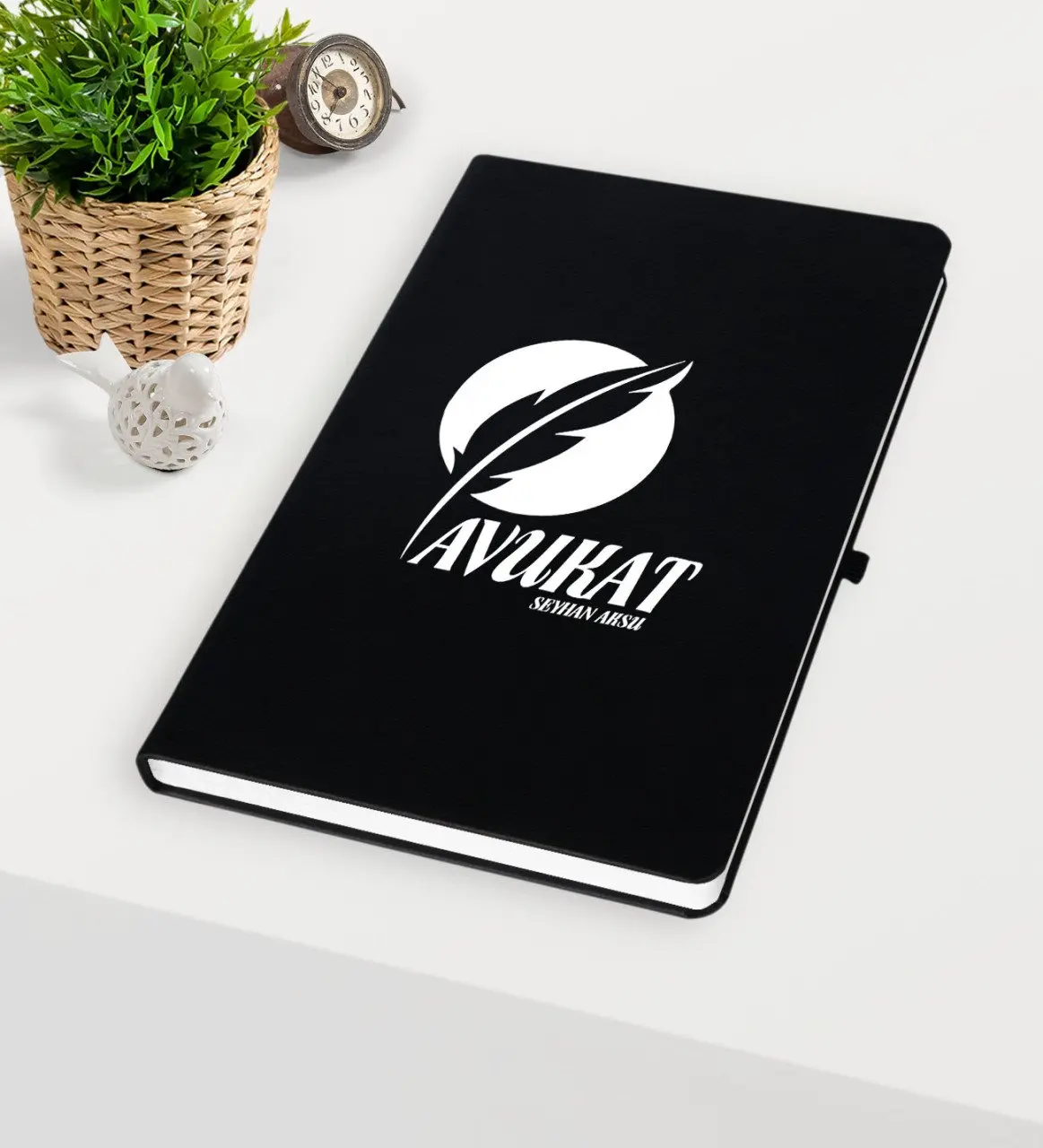 

Personalized Attorney Themed Black Notebook-12