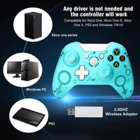 wireless bluetooth gamepad private mode 2 4g dual vibration joystick game controller for xbox one ps3 android computer pc