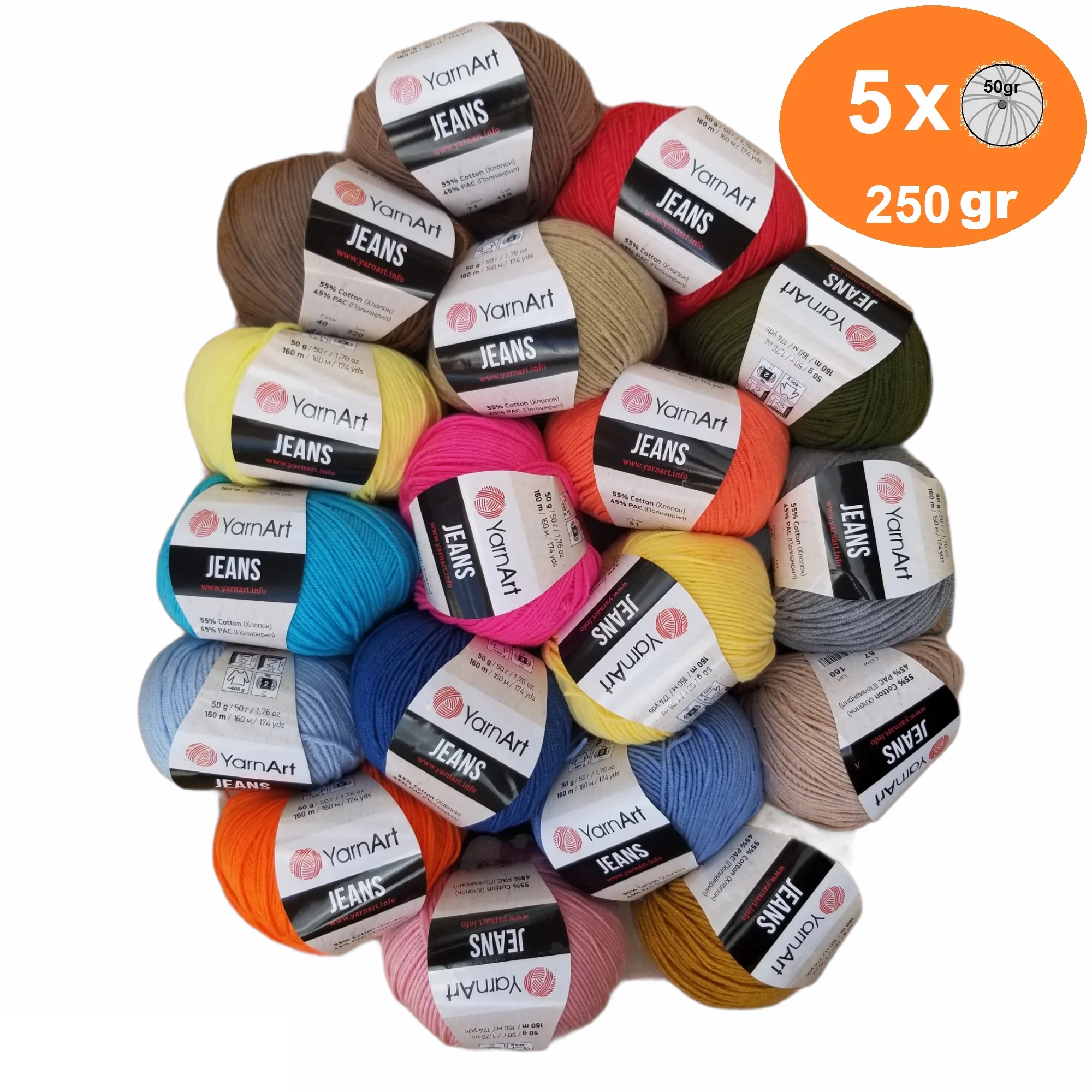 Джинсовая пряжа Yarnart 5x 50 гр-160 м % 55 хлопок-% 45 полиэстер кардиган свитер шаль-блузка