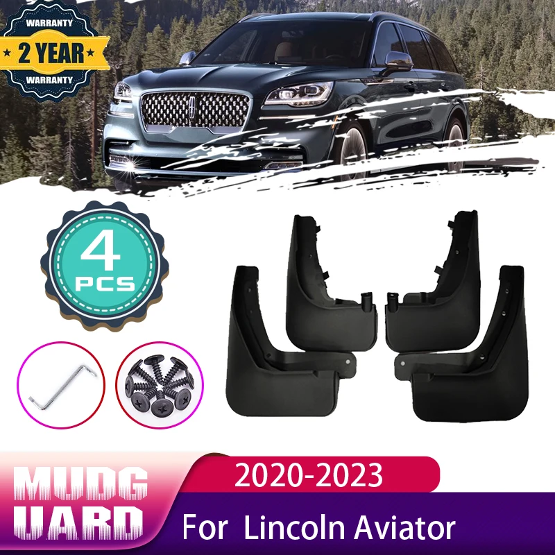 

For Lincoln Aviator U611 MK2 2020 2021 2022 2023 Front Rear Wheels Splash Mud Guards Mudflap Mudguard Fender Car Accessories