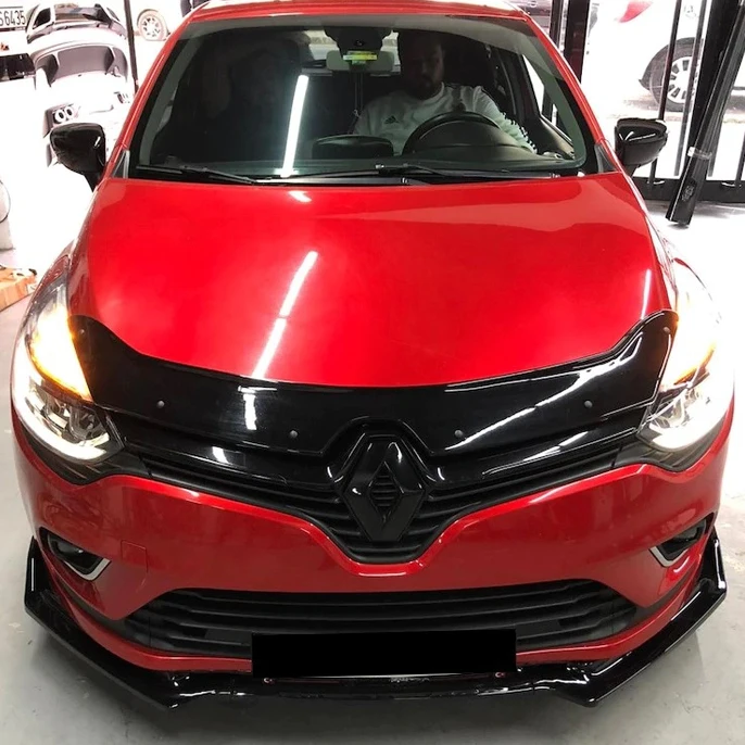 Аксессуары для Renault Clio 4 2012 2013 2014 2015 2016 2017 2018 накладка на передний бампер