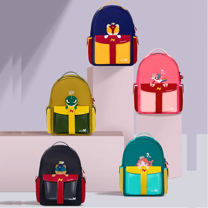 New Children's Backpack for Boys Cute School Bags PU Primary School Student 6-12 Years Old Backpacks for Girls Large Capacity