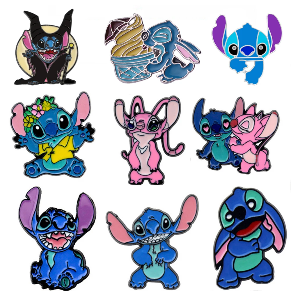 Булавки в стиле аниме Harong Stitch And Angel для имени человека милый значок милая