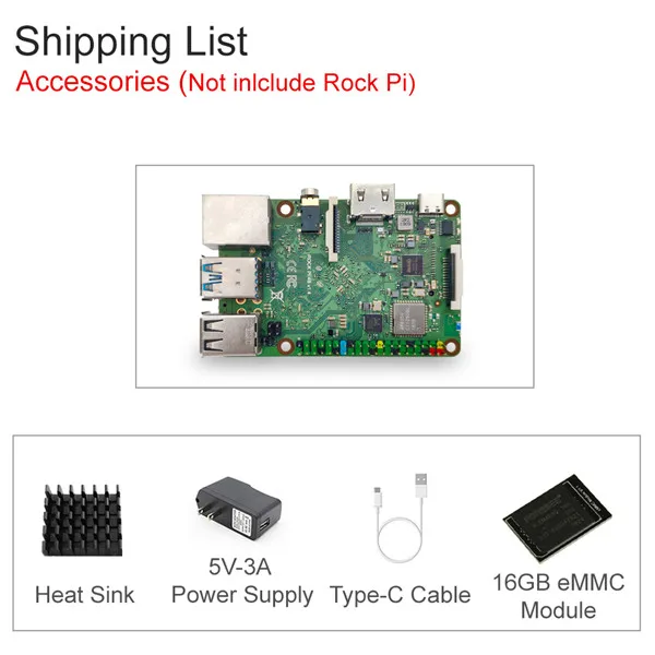 ROCK PI 4A V1.4 Rockchip RK3399 ARM Cortex шесть ядер SBC/одноплатный компьютер совместим с официальным дисплеем Raspberry Pi