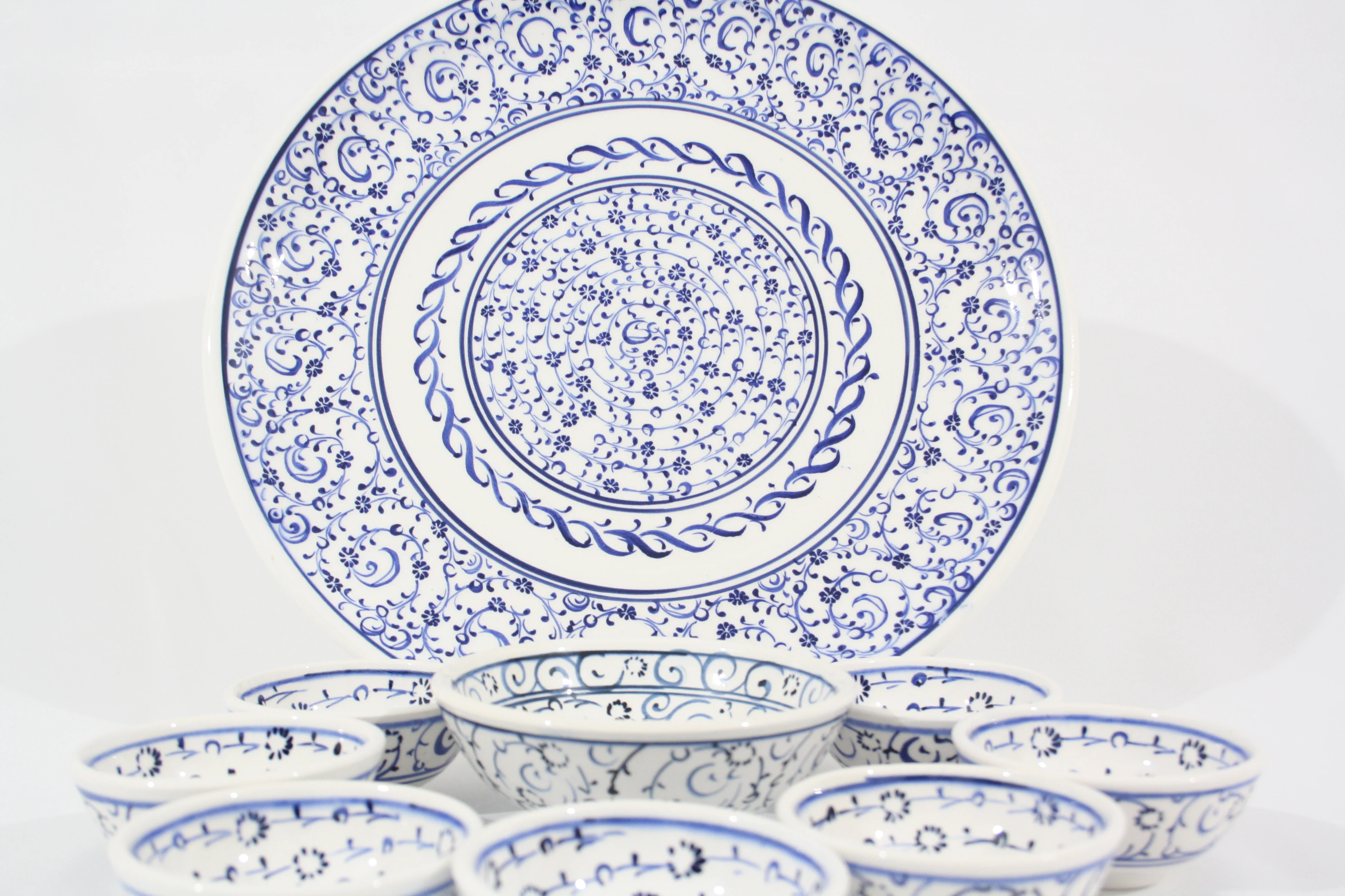 Турецкий набор для завтрака. 9. Миски и тарелки из поликарбоната. Ручная работа