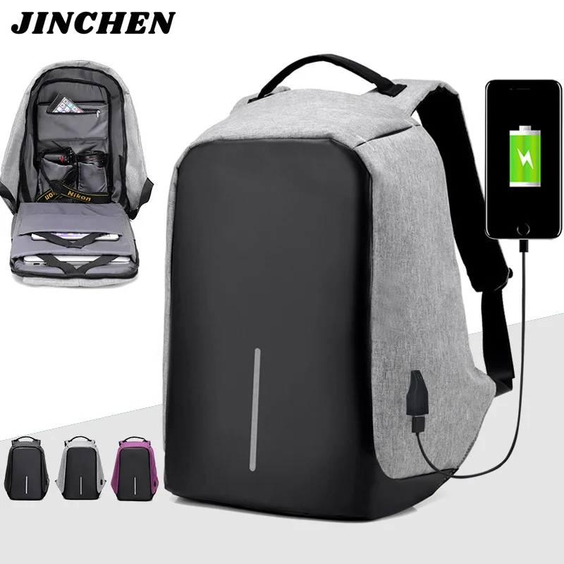 Мужской рюкзак для ноутбука с usb зарядкой большой вместительный дорожный