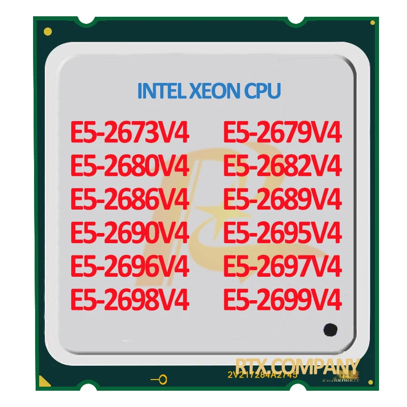 Процессор Intel Xeon E5 2679v4 2680v4 2682v4 2686v4 2689v4 2690v4 2695v4 2696v4 2697v4 2698v4 2699V4 для ПК центральный