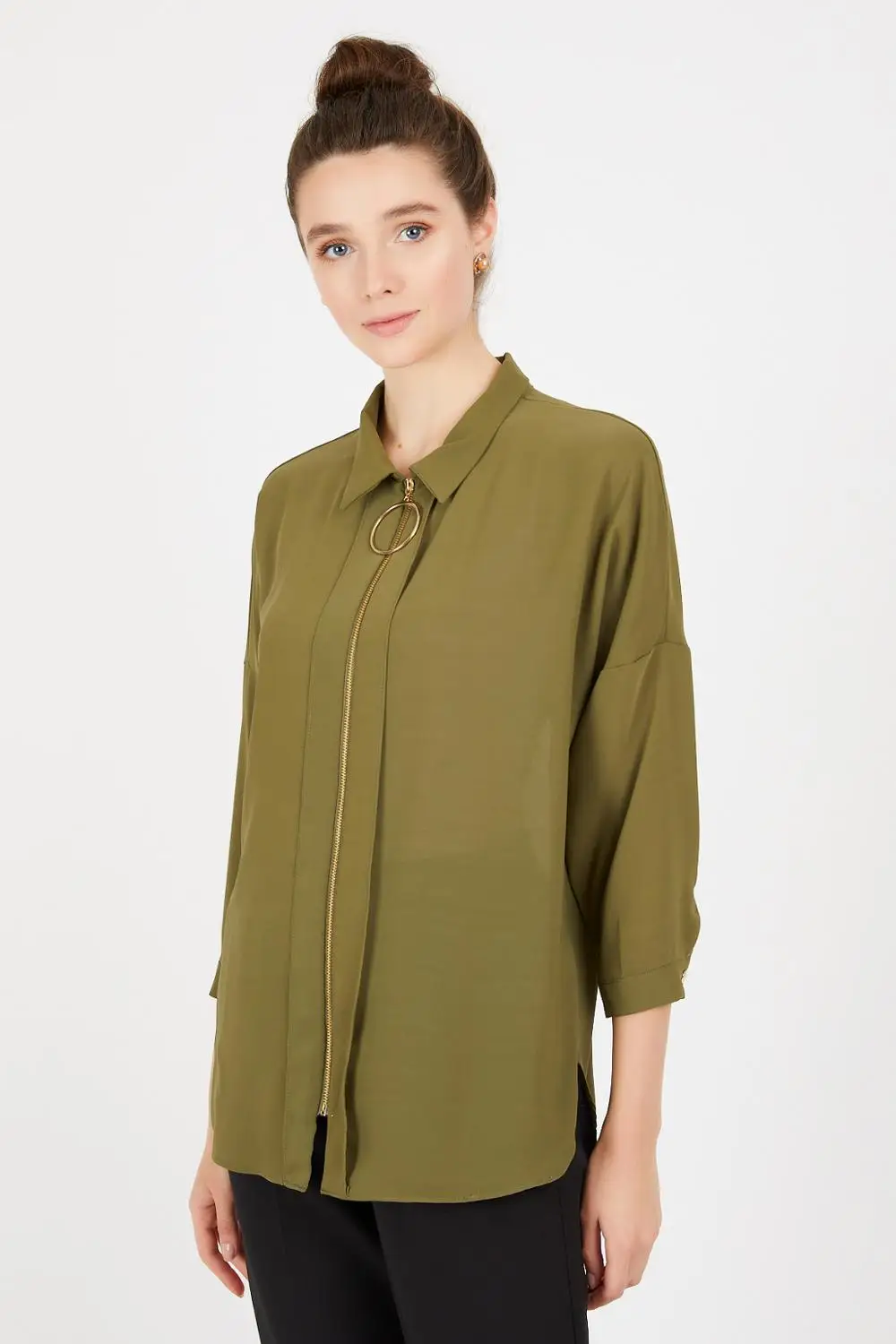 

European Size XS, S, M, L, XL, XXL (34, 36, 38, 40, 42, 44) 6 ITEMS: Women's Shirt Jessica Fabric Brand Name NFree
