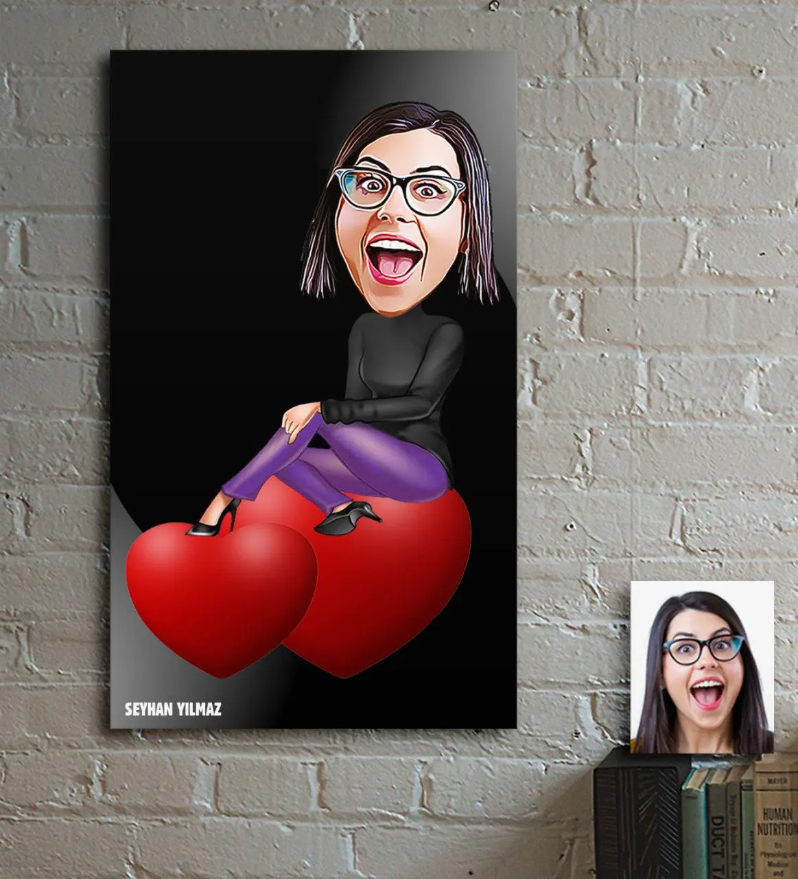 

Персонализированный Деревянный стол для влюбленных женщин-1