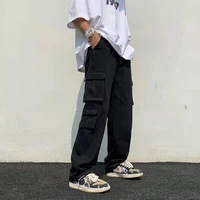 high street harajuku hip hop clothes korean clothing work wear baggy men trousers casual pants fashion sweatpants mens overalls