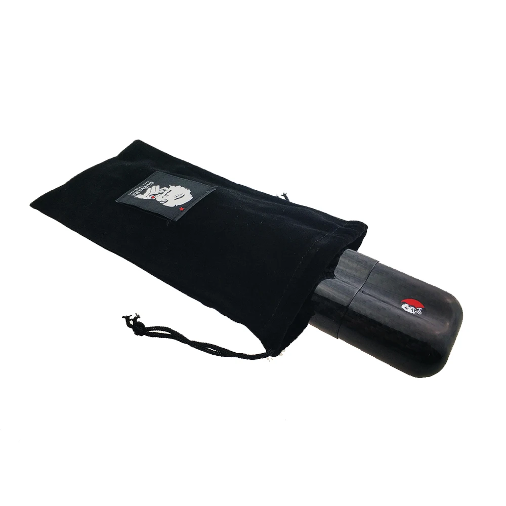 Чехол для сигар из углеродного волокна 2 трубки путешествий портативный