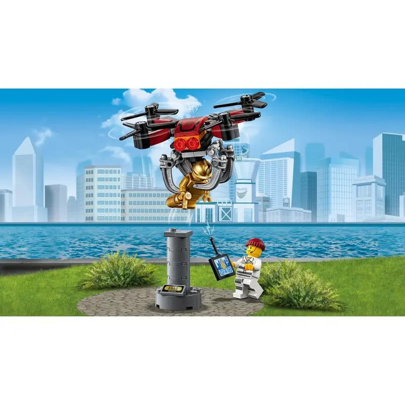 Конструктор LEGO City 60207 Воздушная полиция: погоня дронов | Игрушки и хобби