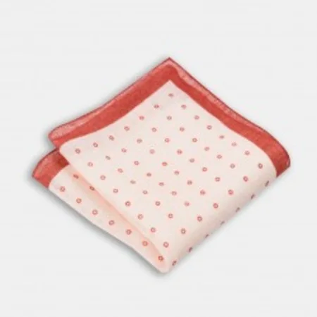 

Red dot pattern linen handkerchief 67827495
