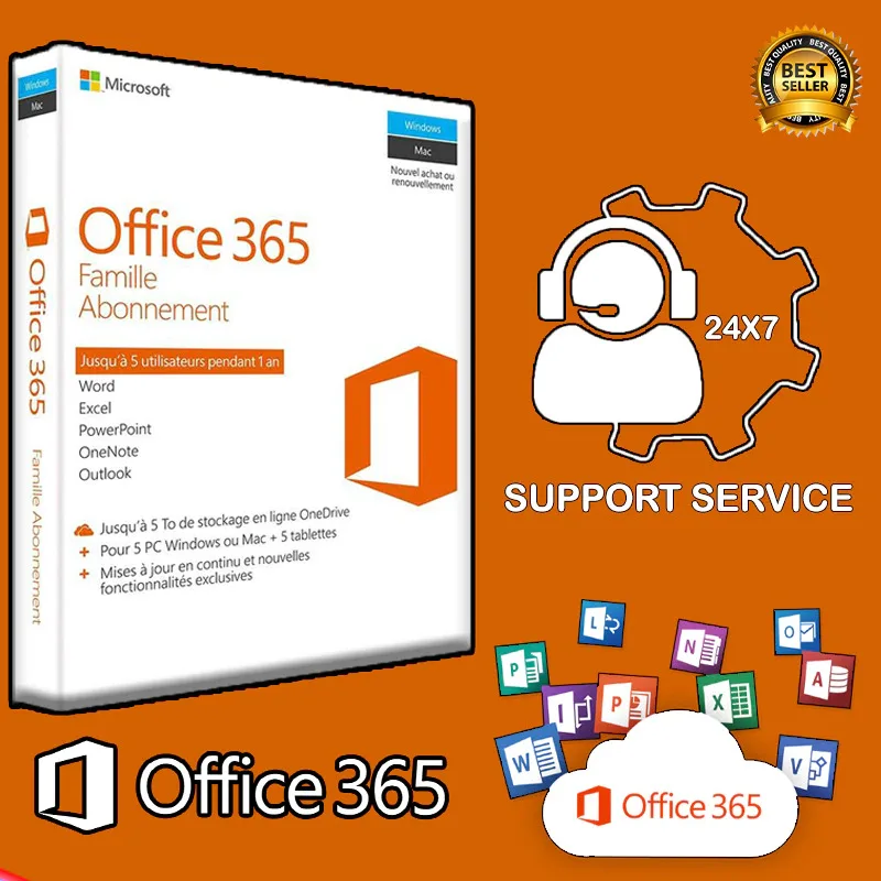 

Bureau professionnel ACCOUNT 365 Pro Plus Account / 5 Devices for Windows and Mac
