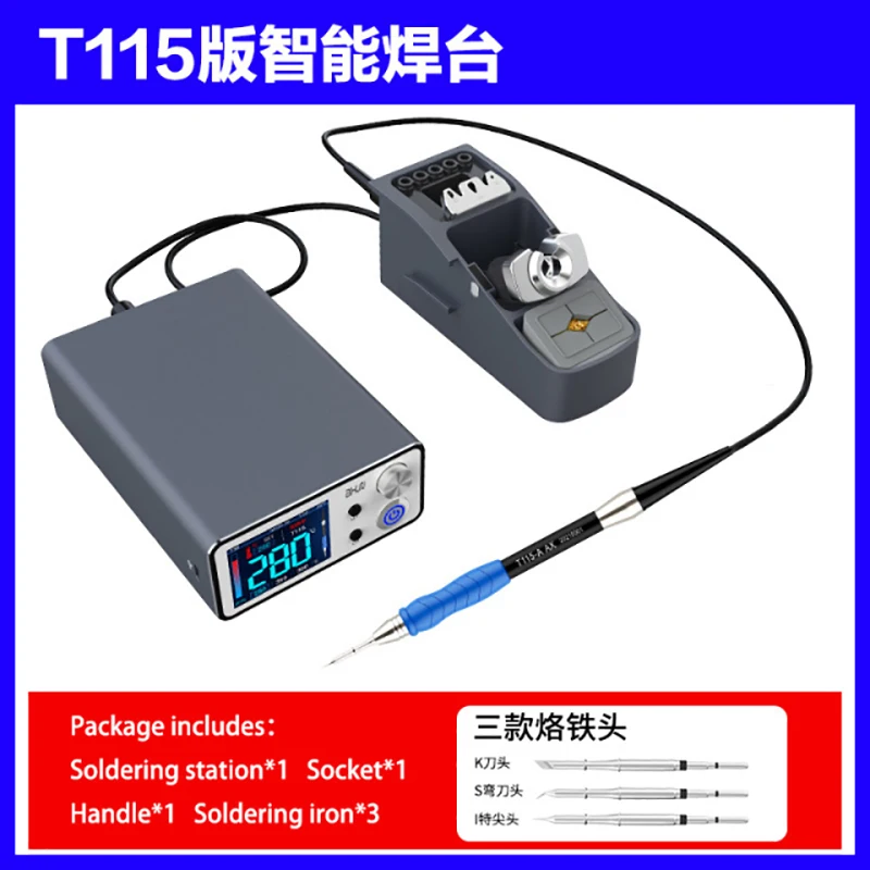 

JCID AIXUN T3B Intelligent Soldering Station With T115/T210 Series Handle Welding Iron Tips For SMD BGA Electric Solder Repair