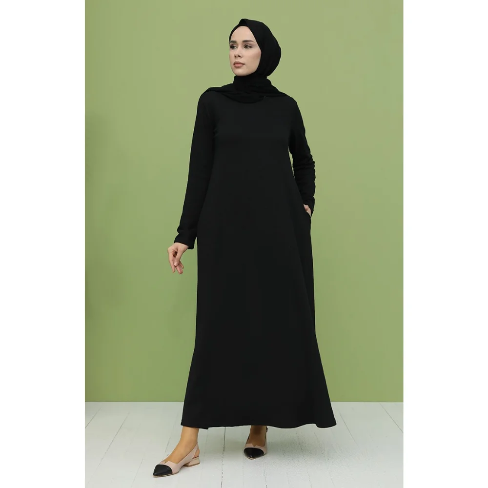 Pocket Dress Black Trend Fashion Fast Delivery  muslim dress women african dresses for women abaya kaftan long dress formal dres