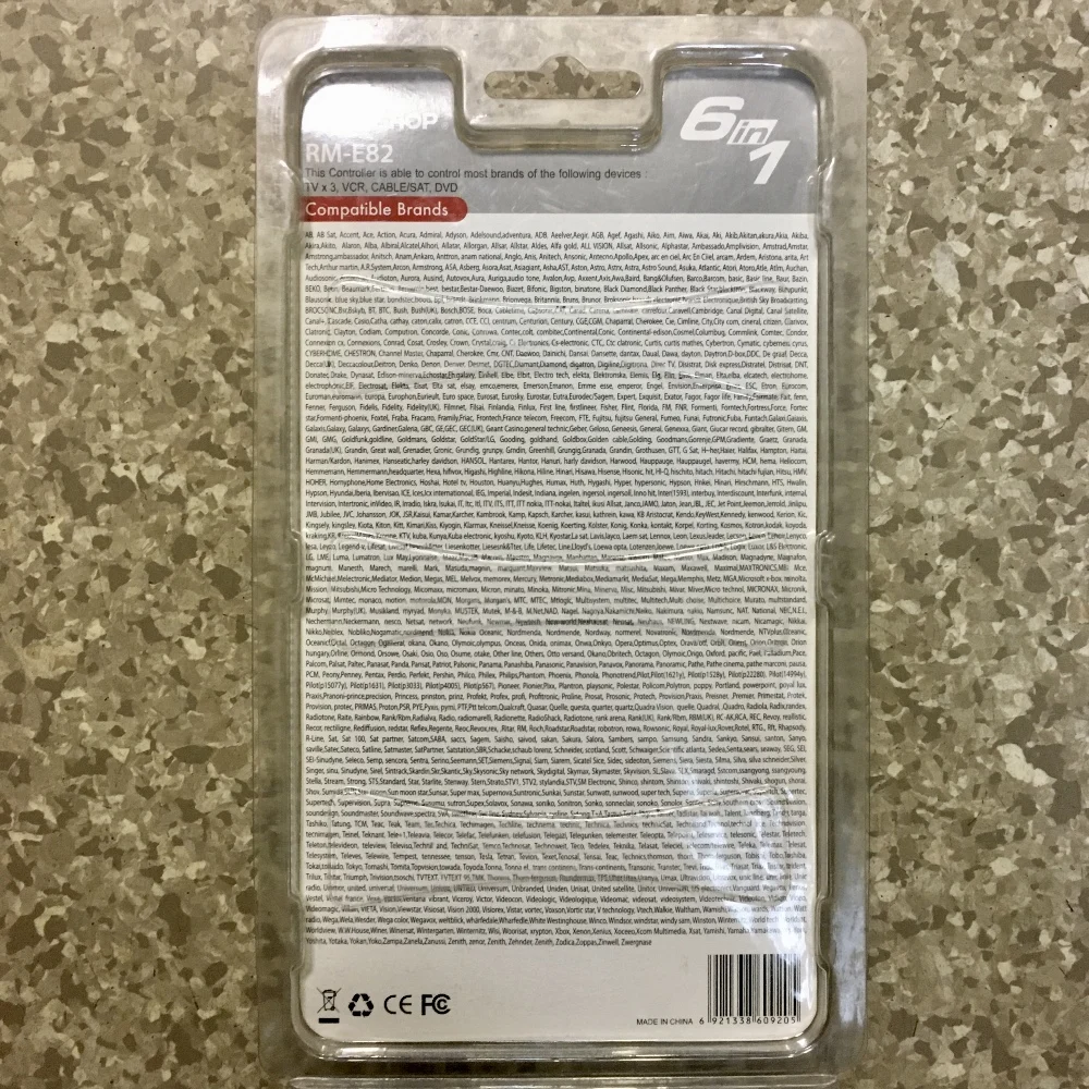 Пульт дистанционного управления универсальный CHUNGHOP RM-E82 [6 в 1] | Электроника