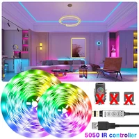 led strip infrared rgb neon light dc5v usb room decor smd5050 tape for screen tv backlight color led strip lights1m 2m 3m 4m 5m