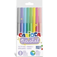 carioca 8 pieces erasable felt tip pen pastel colors art markers drawing pens for calligraphy writing office school supplies