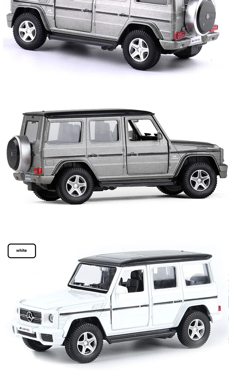 1:32 пропорционального сплава литья под давлением автомобиля Mercedes-Benz G63 Выкл-модель дорожного транспортного средства игрушечный автомобиль