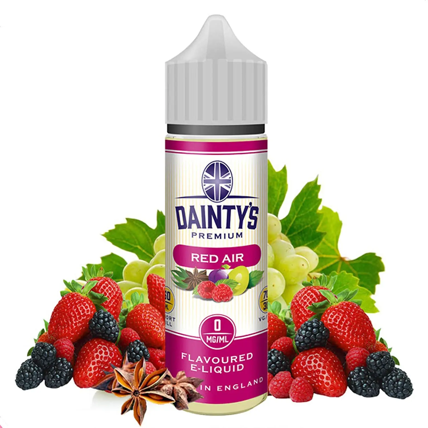 Электронная сигарета Daintys Red Air Eco Vape | 50 мл Без никотина 70VG/30PG Жидкие электронные