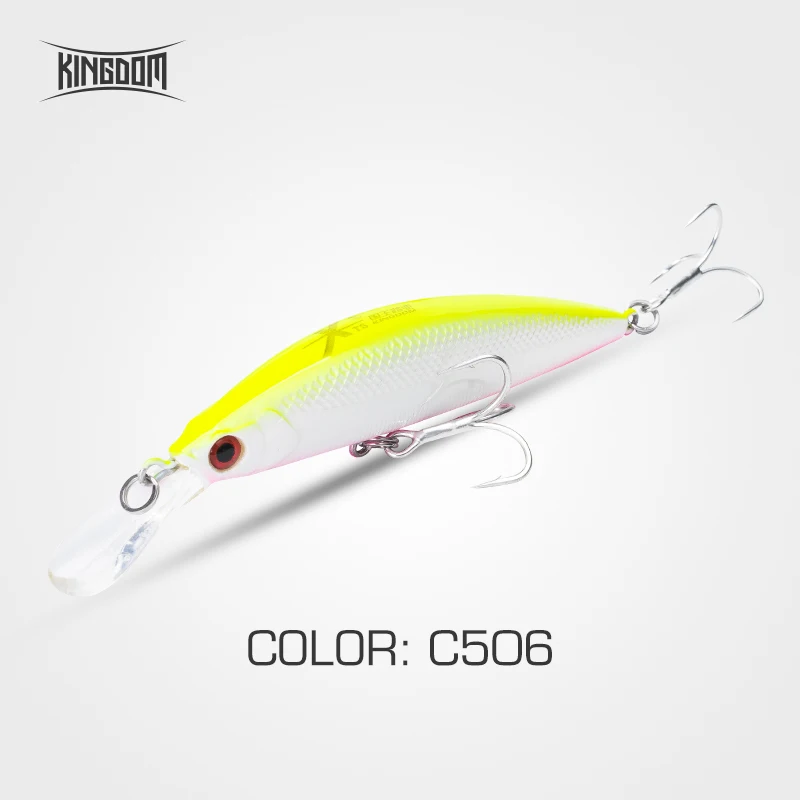 C506 Kingdom Fishing приманки Джеркбейт гольян воблеры 90 мм 11 г/26 г жесткая пластиковая наживка губы для морской воды пять цветов модель 3529 - Цвет: C506