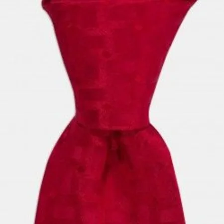

Red Pattern Silk Tie 67828183