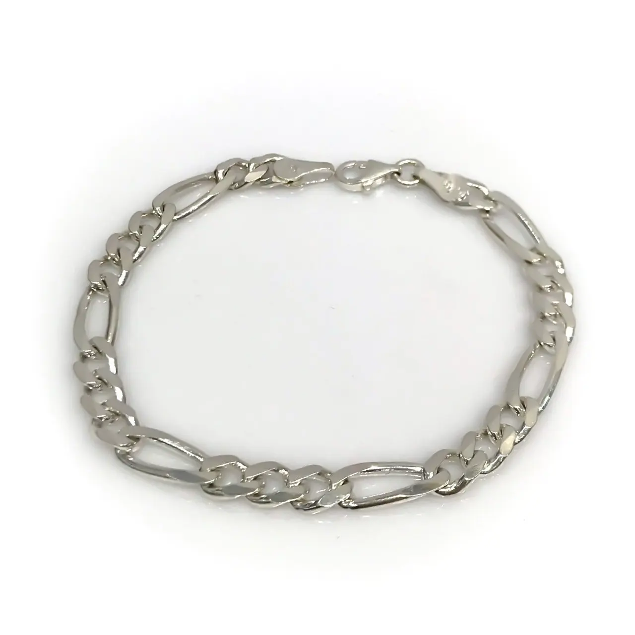 

6 mm Figaro Thick Silver Male Bilekik