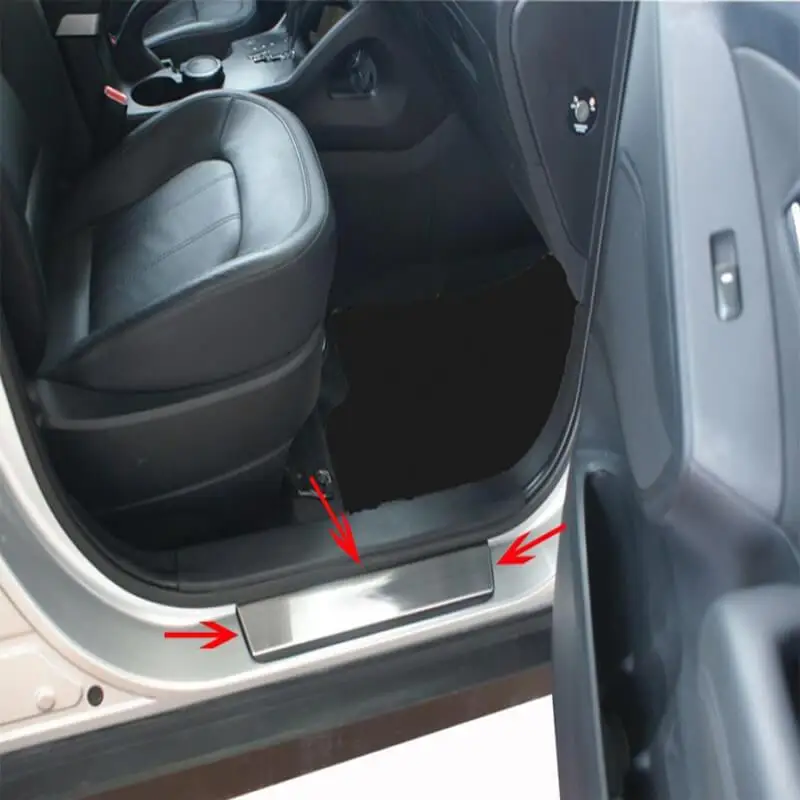 

Universal Door Sill Guard Car Stainless Steel Door Sill Protectors Car Accessories for Hyundai iX35 2010-2015
