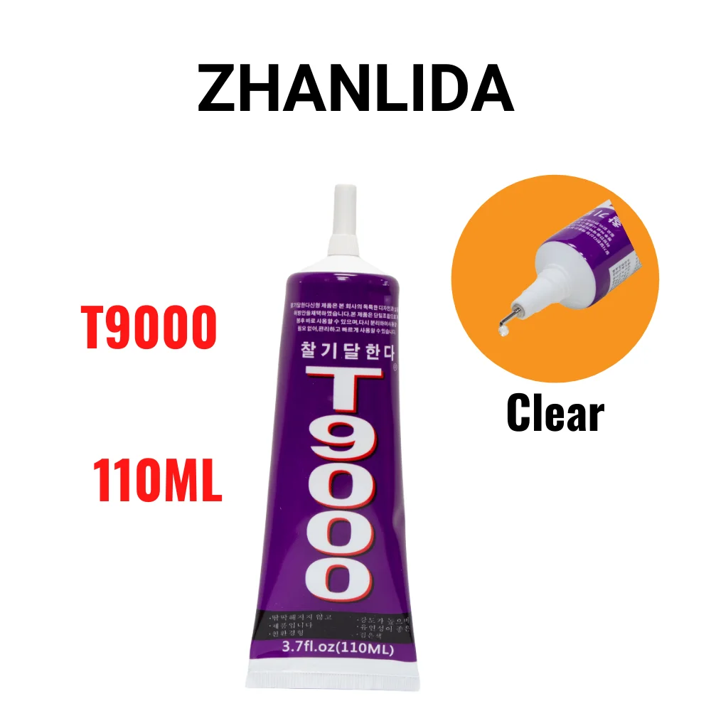 

Zhanlida T9000 110 мл, прозрачный контакт, фотоклейкий акриловый дружелюбный клей с точным наконечником аппликатора