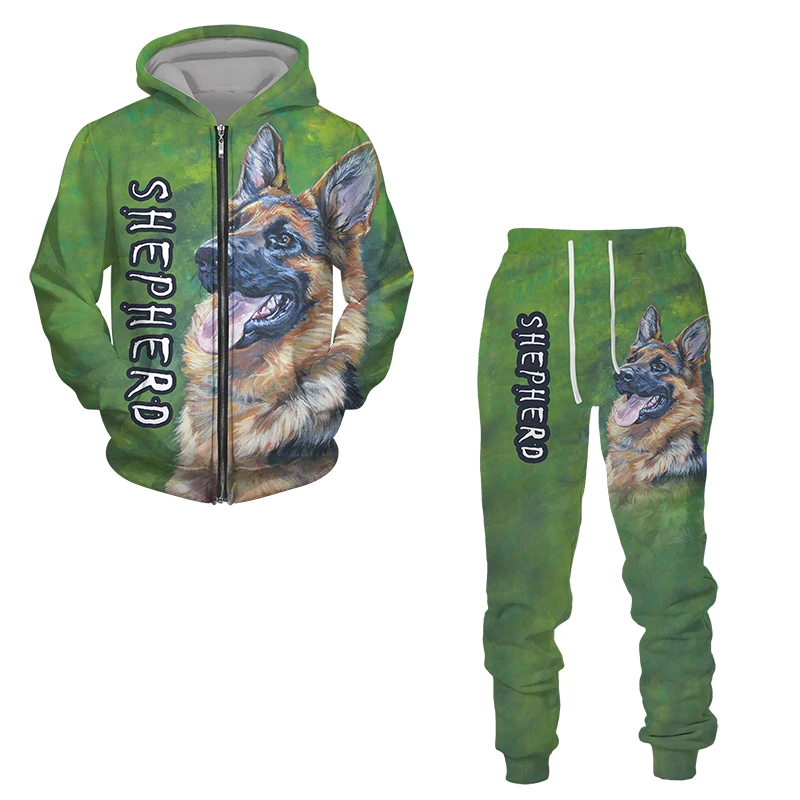 Костюм спортивный мужской с 3D-принтом свитшот худи и штаны повседневная одежда