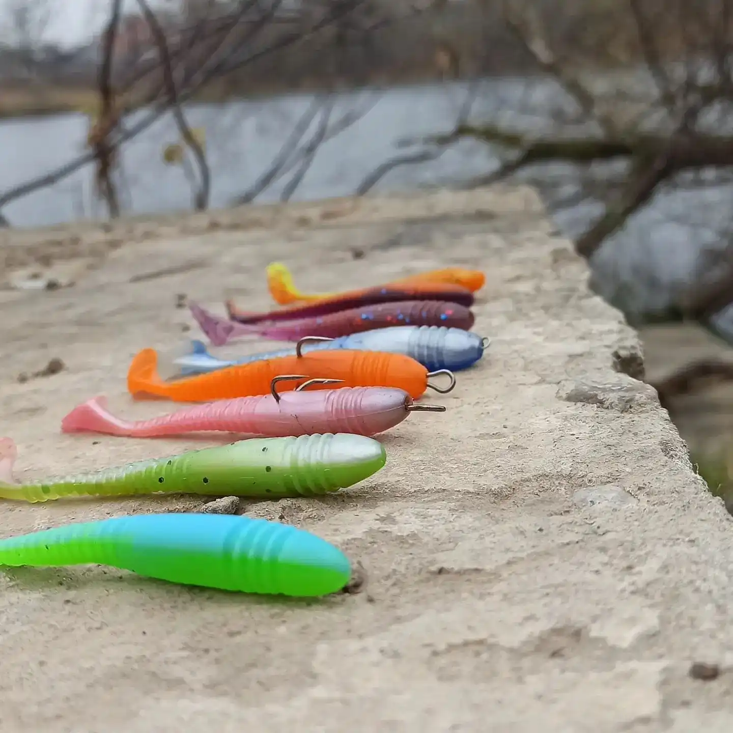 Силиконовая приманка YUMMY Tioga 3.9" 99mm (5шт/уп) fishing lures для рыбалки | Спорт и